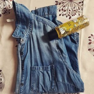 Bare denim jean's shirt..